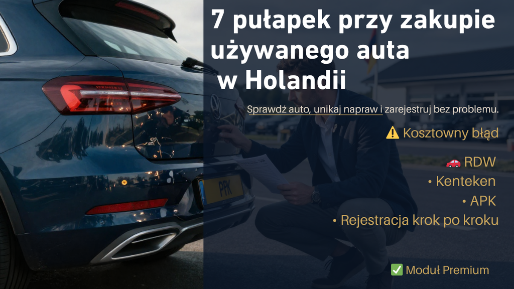 Kupno auta w NL krok po kroku